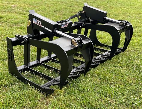 mtl stump bucket for skid steer|mtl root grapple attachment.